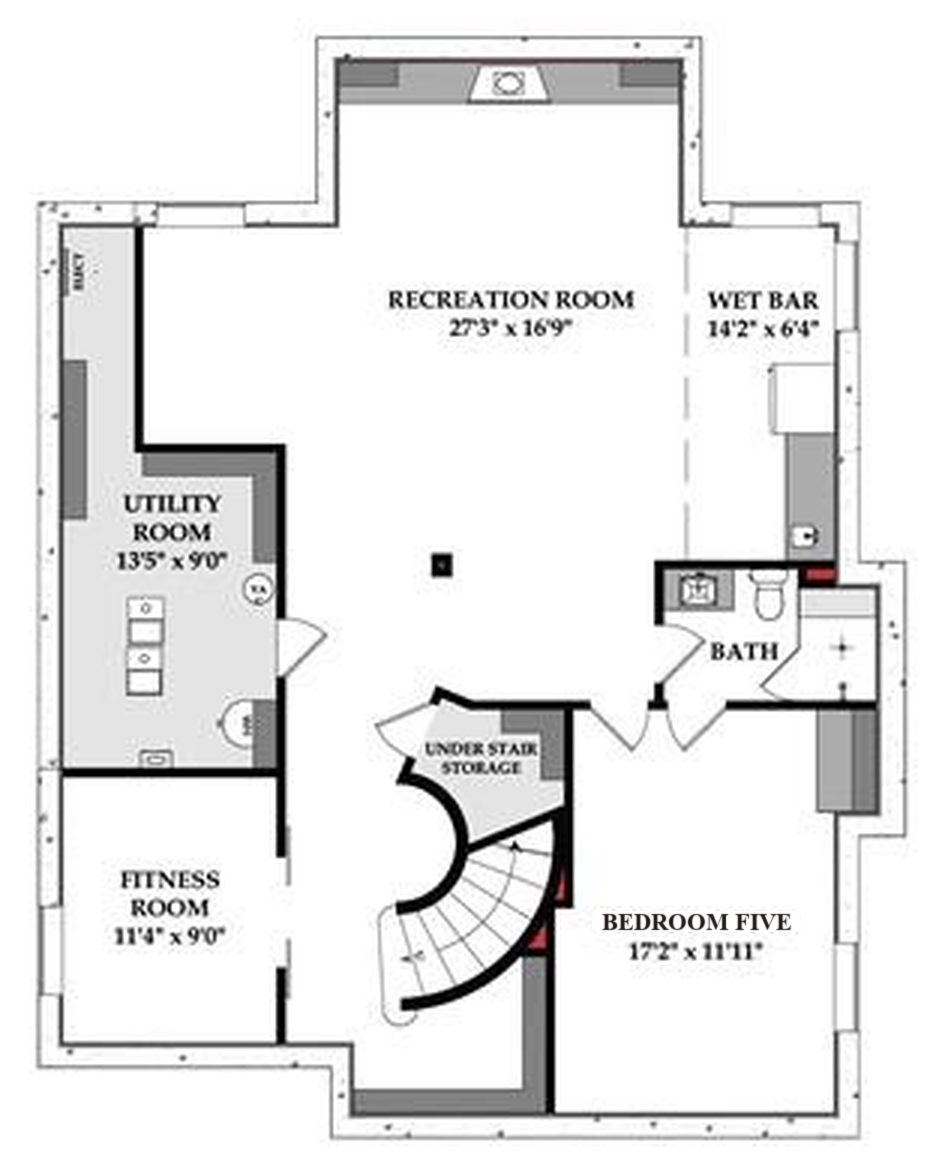 Lower floor plan